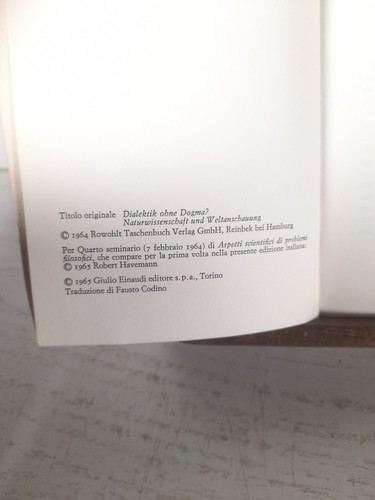 Dialettica senza dogma - Robert Havemann - Einaudi ed.-1965 - Foto 8 di 16