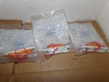 (3) Truck-Lite 1520AHT Slim line Yellow Triangular 1 Bulb Marker Light 12V 1520