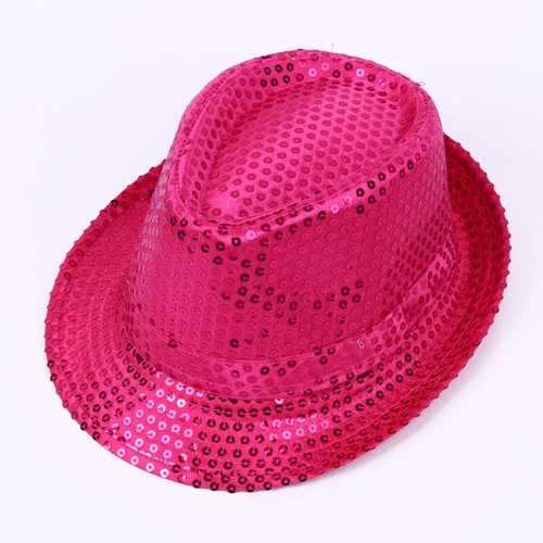 Cappello Jazz Uomo Donna Glitter Paillettes Stage Danza Spettacolo Performance Cappello Jazz Party - Foto 12 di 19