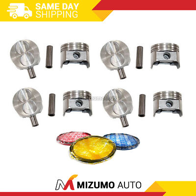 Pistons w/ Rings fit Fits 86-96 Ford 5.0L V8 OHV 16v