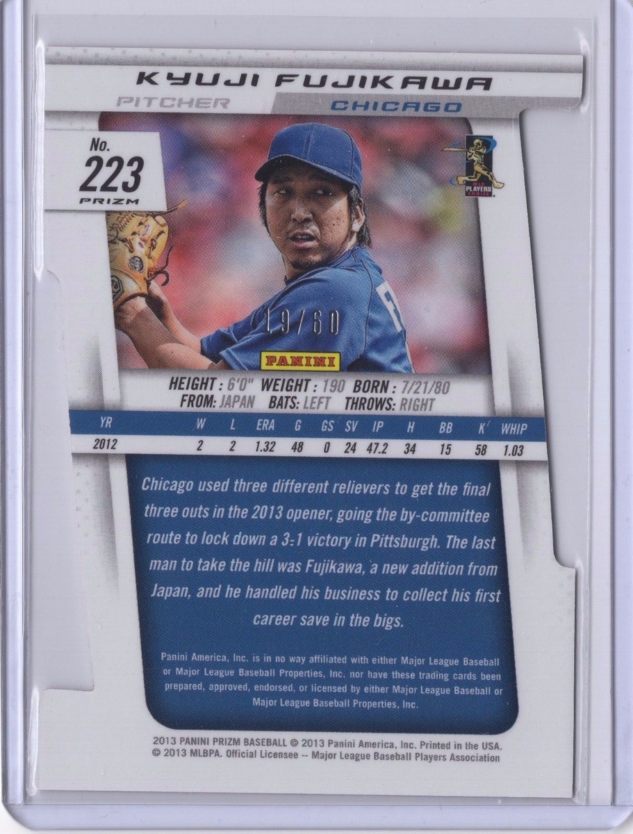 2013 Panini Prizm Kyuji Fujikawa Orange Die-Cut / 60 Cubs | eBay