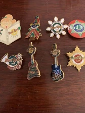 HRC HARD ROCK CAFE CHRISTMAS HOLIDAY PIN LOT 4 Winds Honolulu Myrtle Beach Manch