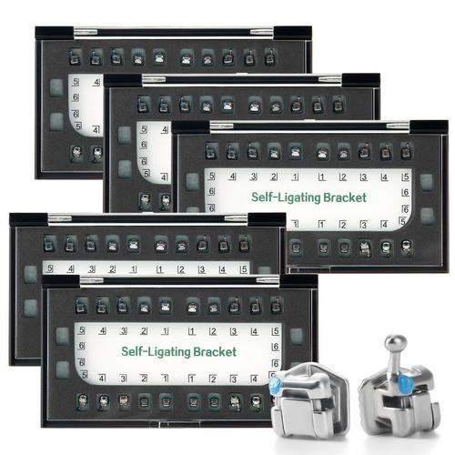 AZDENT Dental Orthodontic Self Ligating Bracket Braces Roth.022 Hooks 345 - Picture 4 of 18