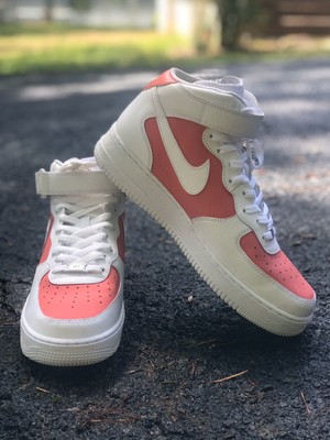 salmon air force 1 high top