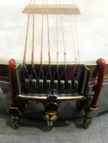 ANTIQUE PROFESSIONALLY RESTORED SS STERWART 8 STRING MANDOLIN BANJO (EZS002600) - Picture 12 of 12