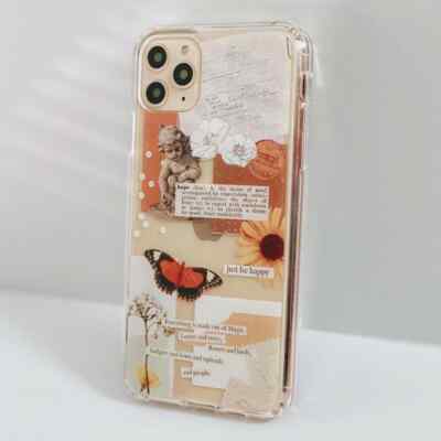 Just Be Happy Aesthetic Collage Clear Phone Case | eBay.de