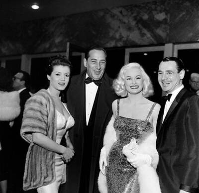 Actress Mamie Van Doren and husband Ray Anthony attend an event wi- 1957 Photo