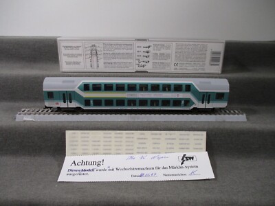 Fleischmann 97 5124 K Doppelstock-Personenwagen DABz DB [H0, AC] in OVP