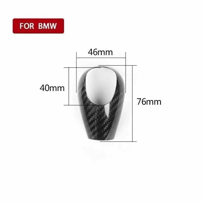 Cubierta de perilla de cambio de marchas de fibra de carbono apta para BMW M3 2009-13 M5 2005-08 M6 2006 Foto 4 de 4