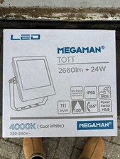 Megaman 24w LED Outdoor Floodlight - 4000k - Cool White - IP65 - TOTT 