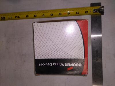 COOPER WIRING DEVICES 2168W-BOX WHITE WALLPLATES 30-50A '10 IN BOX'