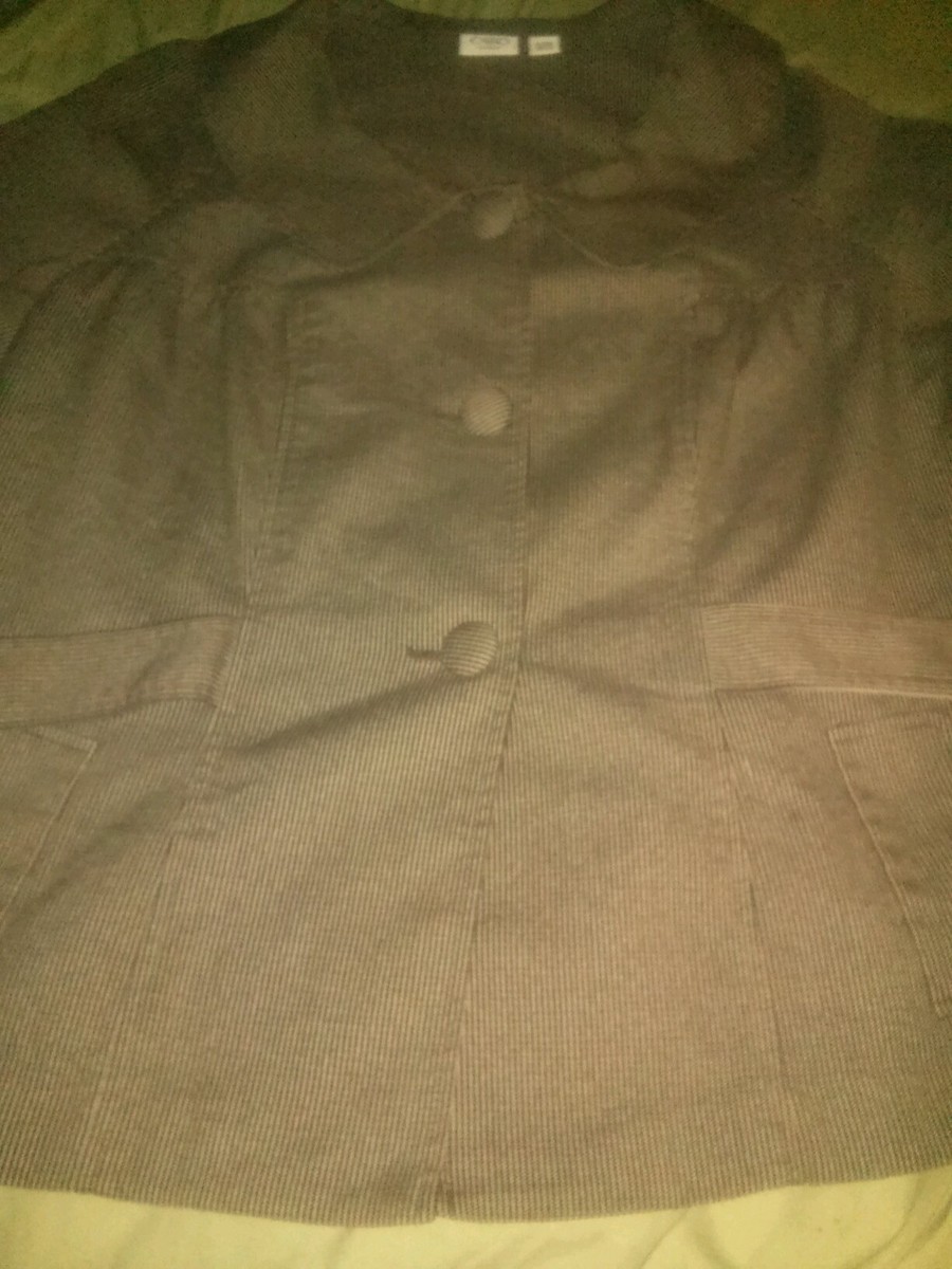 SZ 18-20 WIDTH BROWN/BLACK 3 BUTTON CATO JACKET | eBay