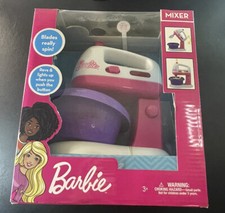 Barbie Pretend Play Mixer with working blades Pink  White New 7" Tall last one