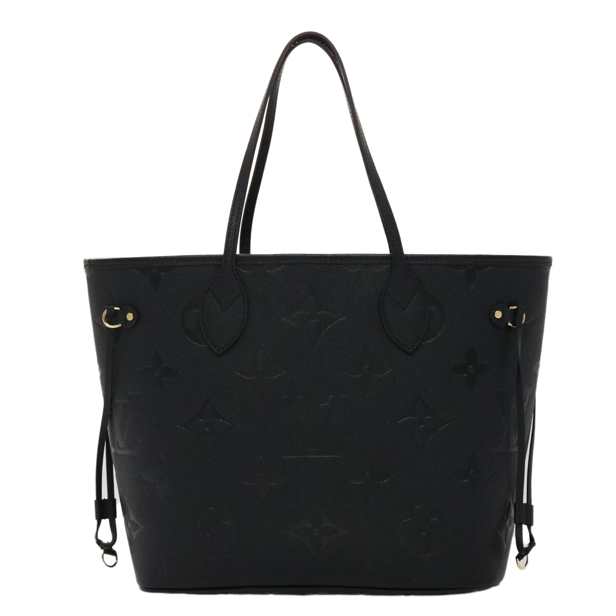 LOUIS VUITTON Monogram Empreinte Giant Neverfull MM Tote Bag Noir 