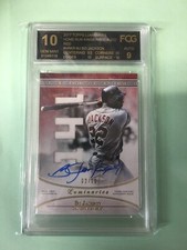 2017 Topps Luminaries Bo Jackson Auto Relic 02/10 Red FCG 10 Home Run Kings