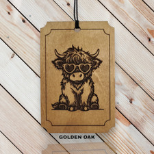 Highland Cow 04 - Car Air Freshener Holder