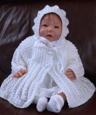 VR87. DK Baby Matinee Coat and Bonnet.