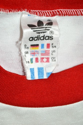 ADIDAS VINTAGE 1980`S WHITE FOOTBALL SHIRT TRIKOT #6 SIZE L ADULT - Bild 7 von 8