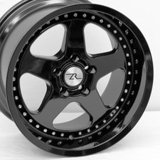 17 Jet Black Saleen Sc Style Wheels 17x9 17x10 Staggered 5x114.3 Mustang 94-04 17 Jet Black Saleen Sc Style Wheels 17x9 17x10 Staggered 5x114.3 Mustang 94-04