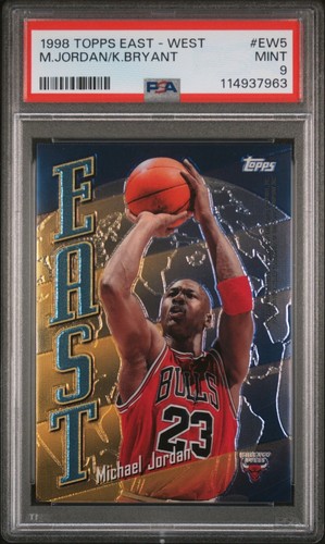 1998 Topps East West Michael Jordan/Kobe Bryant #EW5 PSA 9