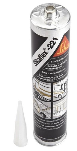 SIKAFLEX 221 POLIURETANO 300ML SELLADOR NEGRO ALTA CALIDAD ADHESIVO BARCO CARAVANA - Imagen 2 de 8