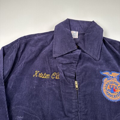 ⭐️FCRB PDK JACKET BLACK⭐️ FFA Jacket Florida Bartow Sr. Men's Small Blue Corduroy