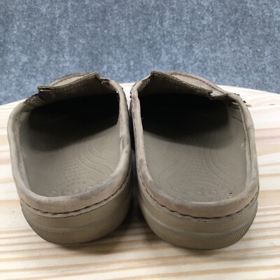 Men’s Moc Toe Slip On Croc Flat Clogs Crocs Shoes Mens 8 Casual Moc Toe Mule Clogs Flats Comfort  main image 3