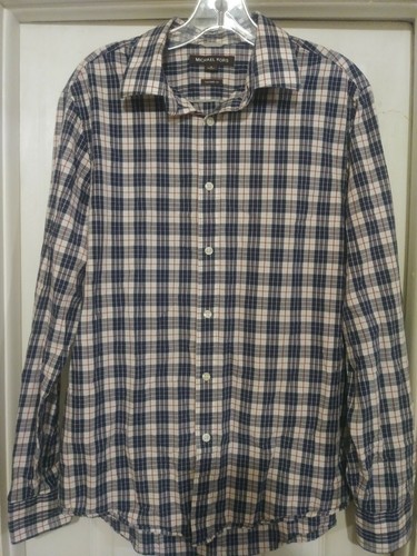 Michael Kors Fit Men's Multi-Color Cotton Plaid Long Sleeve Button-Up Shirt SZ M - Picture 2 of 8