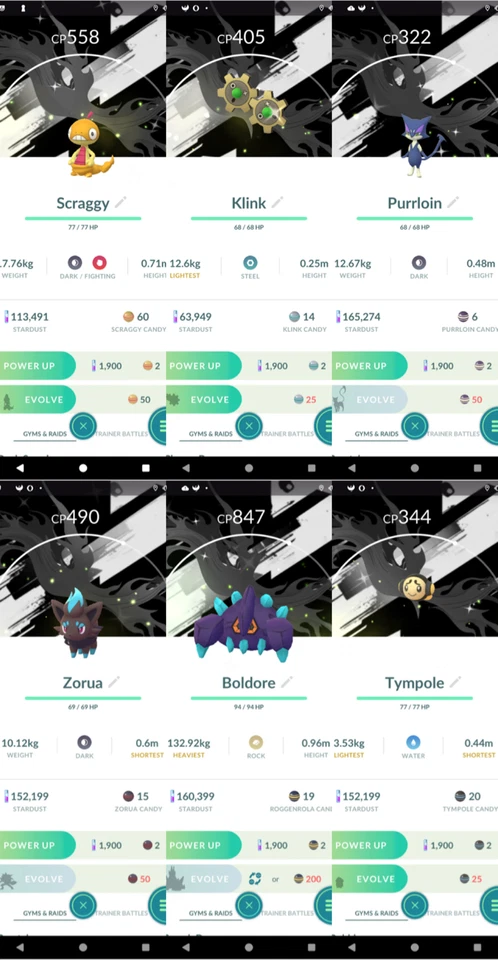 Shiny Special Background GOTour Unova 2025 Trade 0r P T C