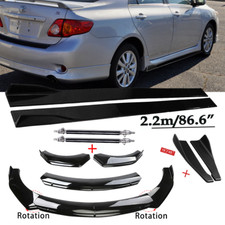 For Toyota Corolla 2009-2013 Front Bumper Lip Spoiler Side Skirt Rear Gloss