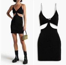 Alice + Olivia Havana Black Cut-Out Mini Dress Size 2