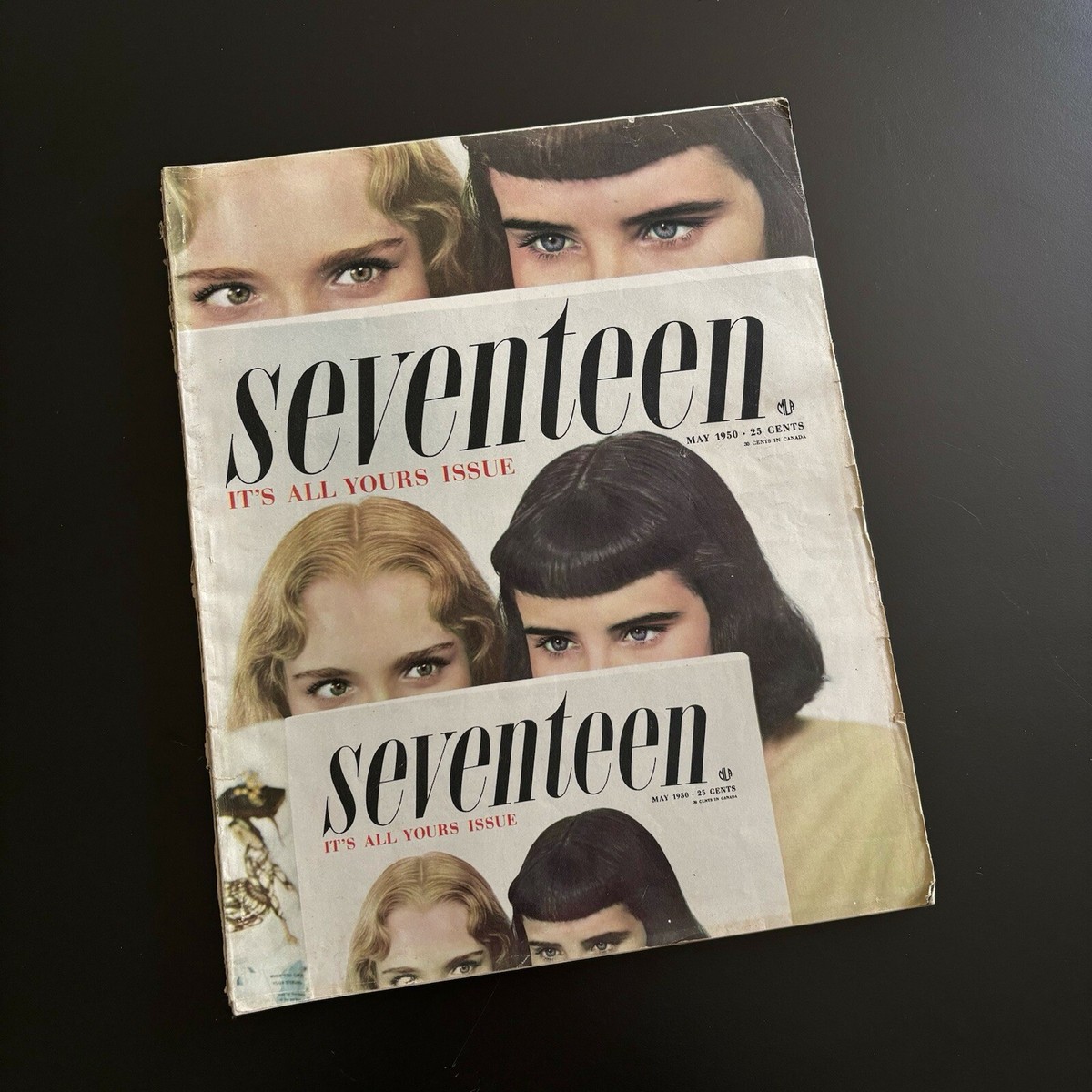 レア物　洋書　1950年代　LES ANNEES 50 写真集　古書 Vintage SEVENTEEN Magazine May 1950 50s Teen Beauty Fashion 1950s