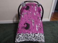  NIGHTMARE BEFORE CHRISTMAS w/Jack Handmade Baby infant Car Seat Canopy cover