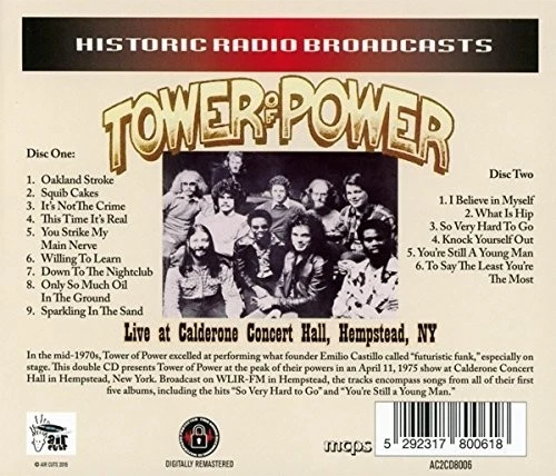 TOWER OF POWER - LIVE AT CALDERONE CONCERT HALL,HEMPSTEAD,NY 2 CD NEU  - Bild 2 von 2