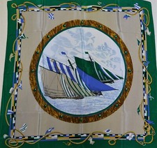 VINTAGE WOMEN'S 100 PURE SILK SILK SILK SOIE SCARF 492 84cm x 84cm