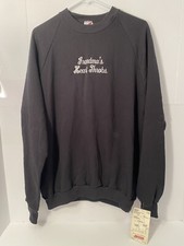 Vintage 80s Jerzees Crewneck Pullover NWT Size XL Grandma Heart Throbs USA Made
