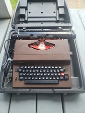 Vintage Sears Scholar Model 161. 53970 Electric Portable Typewriter with Case thumbnail