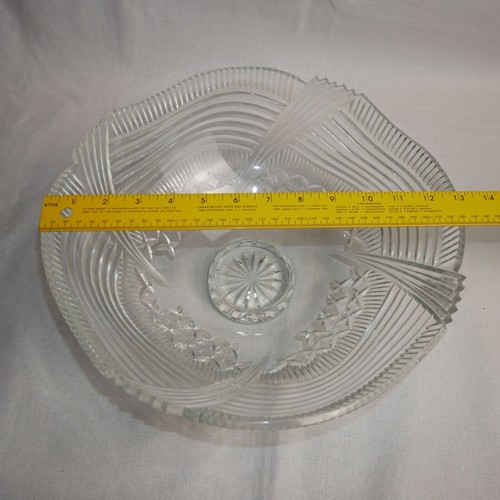 Waterford Crystal Spirit Of America 13" Footed Bowl in Original Box - Picture 5 of 6