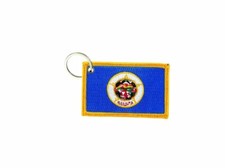 Minnesota USA American Embroidered Keychain Badge Patch