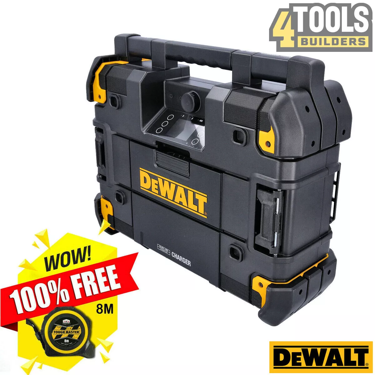 DeWalt DWST1 81079 18V Bluetooth DAB TSTAK Jobsite Radio With Free