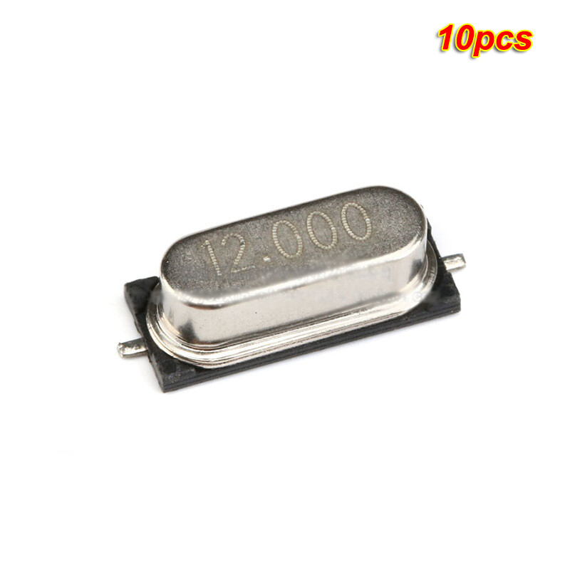 10pcs SMD Crystal oscillator 49SMD 12MHz 20PF passive quartz
