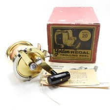 Mulinello da Pesca Vintage Fin-Nor Golden Regal 20. Con scatola.