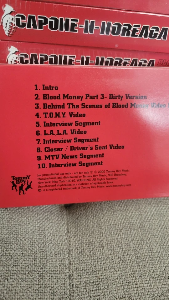 Capone-N-Noreaga Blood Money Promo VHS Video Reel Sealed – Mold Disclosure -Rare - Image 4 of 4