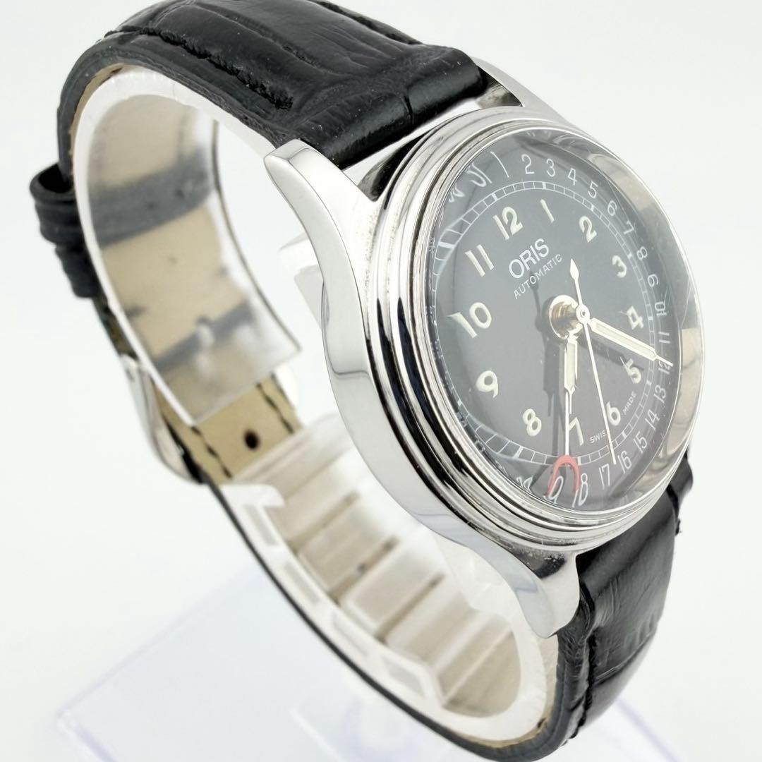 Oris 7405B Pointer Date Automatic Black Dial Unis… - image 4