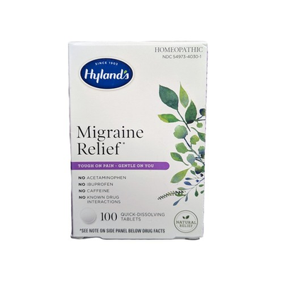 #ad Hyland#x27;s Migraine Relief Pain Homeopathic 100 Quick Dissolving Tablets NEW $45.99