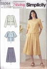 Simplicity Pattern 9124 Simplicity Sewing Pattern S9264 Misses Top & Pull-on Skirt - Sizes XXS ...