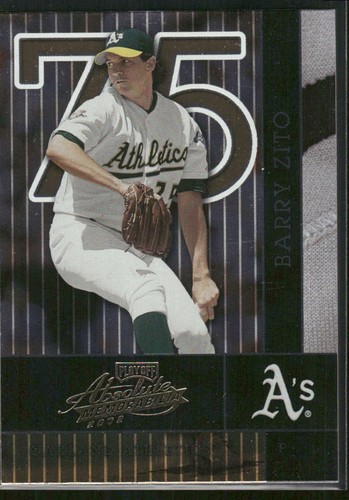 2002 Playoff Absolute Memorabilia Barry Zito #105 card