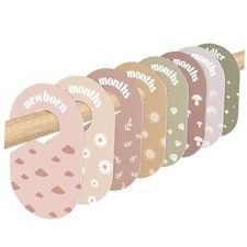 Baby Closet Divider, Double-Sided Baby Clothes Organizer Nursery Decor Closet