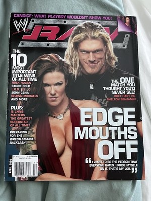WWE Raw Magazine April 2006 Edge Mouths Off Wrestling Issue English