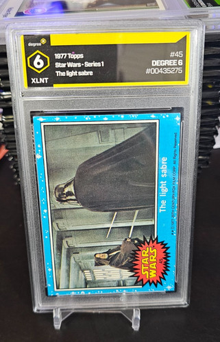 1977 Topps Star Wars #45 The light sabre — PSA 6
